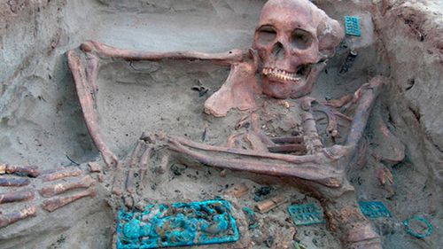 Ancient human remains in more than 100 burial sites have been discovered.