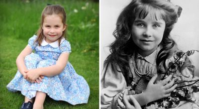 Princess Charlotte and Lady Elizabeth Bowes-Lyon, the late Queen Mother.