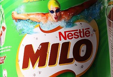 Crop of Milo can (Nestlé)