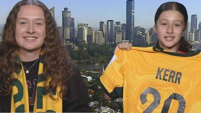 Zara Borcak Sam Kerr Matildas fan jersey