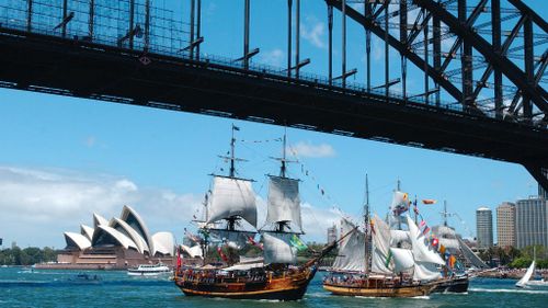 The tall ships race will be one of the highlights of Sydney's Australia Day celebrations. (AAP)