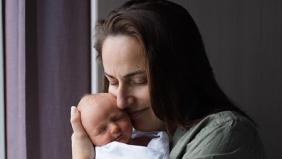 Jayne Azzopardi with her son Joey.