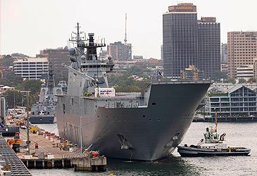 Which Royal Australian Navy ship will be sent to Tonga to assist in the aid effort?