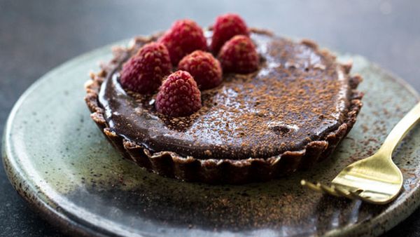 Sneh Roy's raw chocolate tart