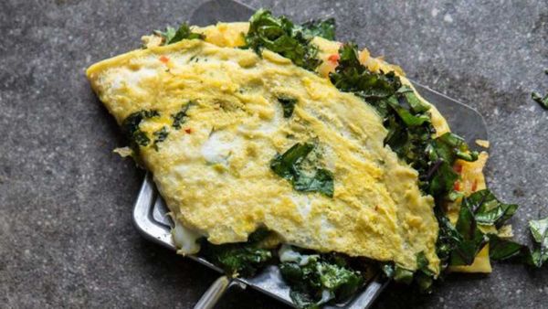 Kale omelette