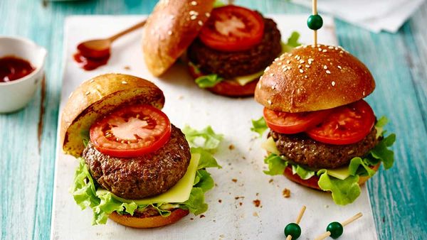 American beef burger recipe