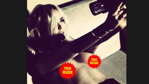 Lara Bingle posts another topless shot to Instagram