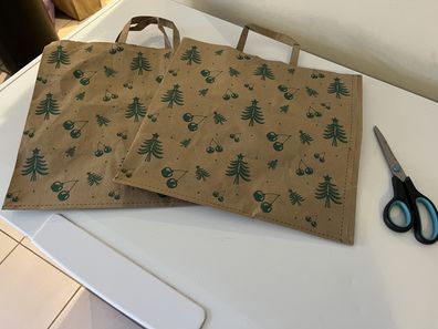 Coles Christmas bags wrapping paper