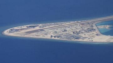 Man made island South China Sea