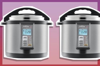 9PR: Sunbeam PE6100 Aviva Multi Cooker | 6L Pressure Cooker & Slow Cooker