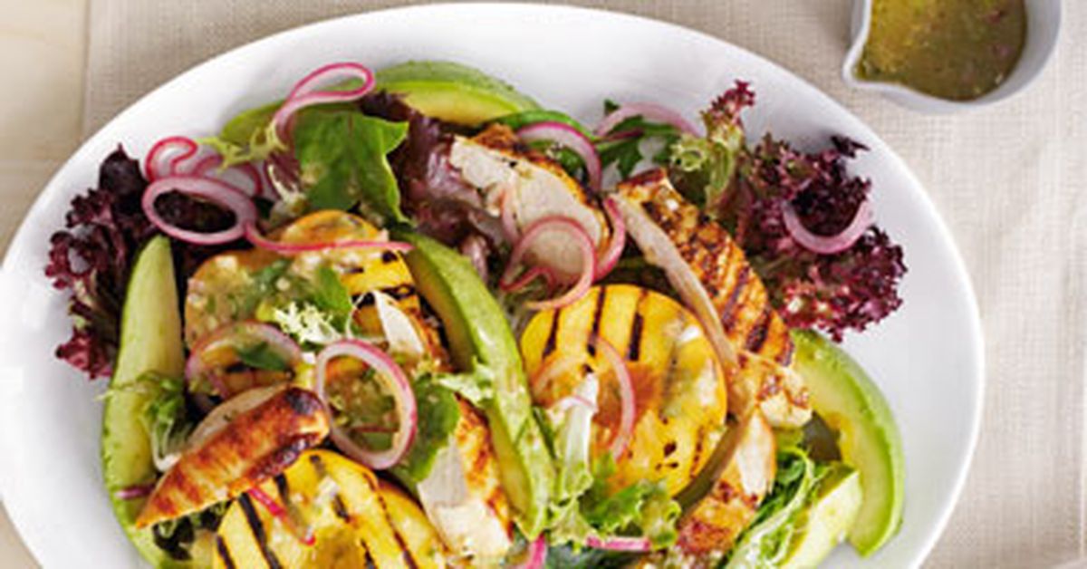Chicken salad with peaches - 9Kitchen