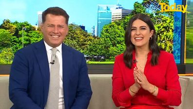 Ally Langdon first episode of ACA well wishes from Karl and Sarah.