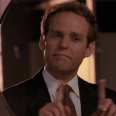 Peter MacNicol as John Cage: Then