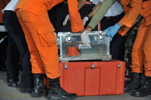The discoveries come just a day after the plane's flight data recorder, known as a 'black box', was also found from the wreckage.