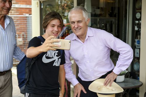 Malcolm Turnbull celebrating the re-election of John Alexander in Bennelong at the weekend. (AAP)