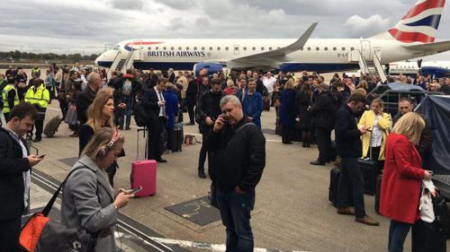 Man arrested after chemical unleashed at London airport