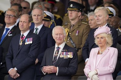 Prince William, King Charles III and Queen Camilla