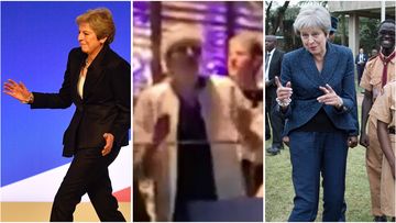 Outgoing British PM Theresa May busted a move at an ABBA tribute concert on the weekend.