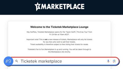 9.Ticketek Marketplace