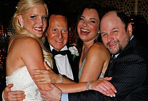 Brynne and Geoffrey Edelsten, Fran Drescher, Jason Alexander (Getty)