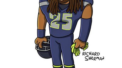 <b>The NFL’s biggest stars have undergone a dramatic makeover to mark ‘The Simpsons’ 25th anniversary.</b><br/><br/>Sports website <i>The Bleacher Report</i>, along with Simpsons-styled artist Adrien Noterdaem, created the caricatures to celebrate the iconic show and the start of the NFL season.<br/><br/>Star quarterbacks Peyton Manning and Tom Brady, giant defensive end J.J. Watt and loud-mouth cornerback Richard Sherman are among the NFL greats to get the four-finger treatment ...