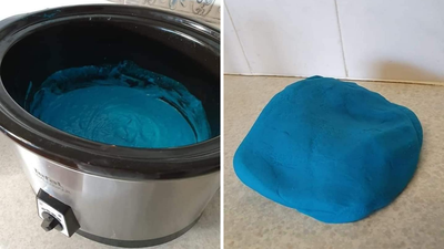 Mum's hack to marque   play   dough successful  the dilatory  cooker