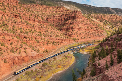 The Canyon Spirit Train will link Denver with Glenwood Springs, Moab and Salt Lake City. 