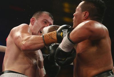 Roared on by the Sydney crowd, Gallen took control in the second round.