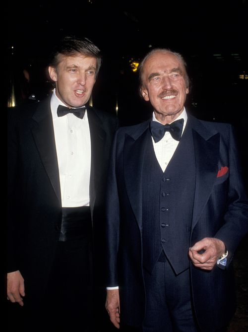 Donald Trump (left) and Fred Trump (right) in New York City.