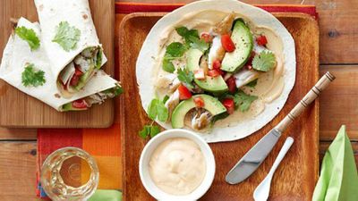 Recipe:&nbsp;<a href="http://kitchen.nine.com.au/2016/05/16/11/55/spicy-fish-tortillas" target="_top" draggable="false">Spicy fish tortillas</a>