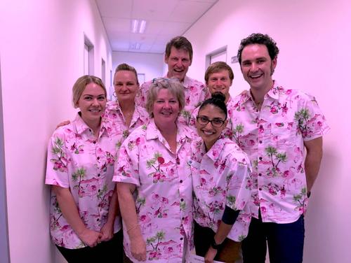 The Kombi Clinic team's shirts and colourful vehicle are all aimed at making them recognisable and relatable. (Facebook / @hepckombi)