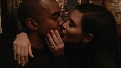 Kanye West and Kim Kardashian