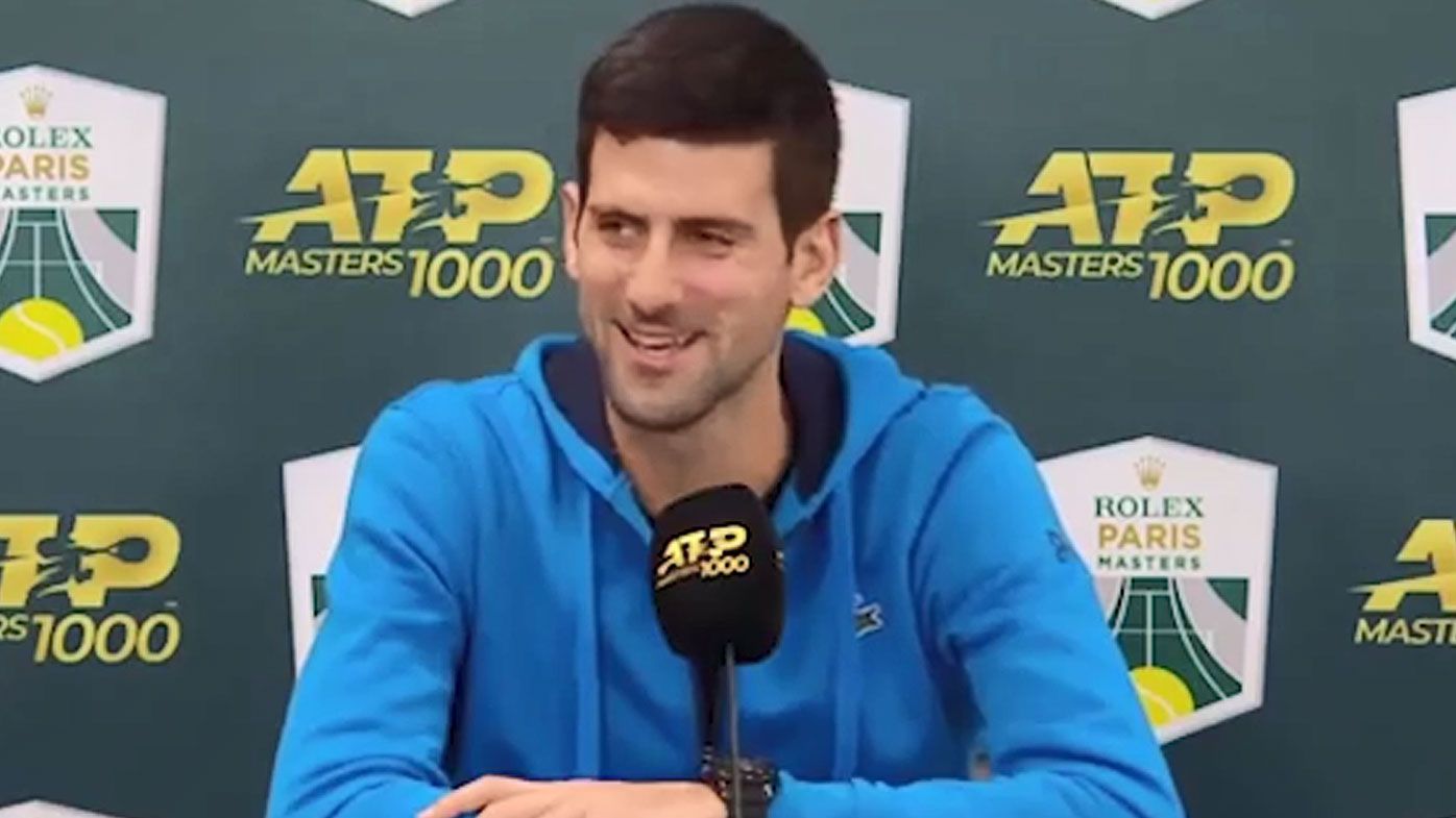 Novak Djokovic makes a cheeky crack at his coach