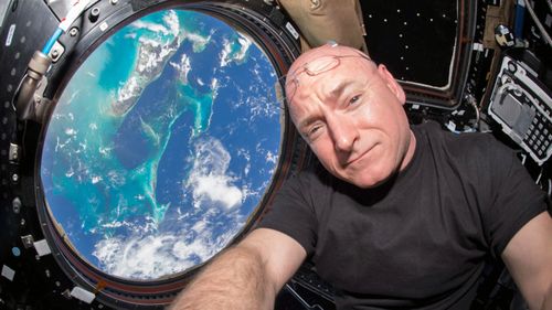 Scott Kelly aboard the International Space Station. (AP).