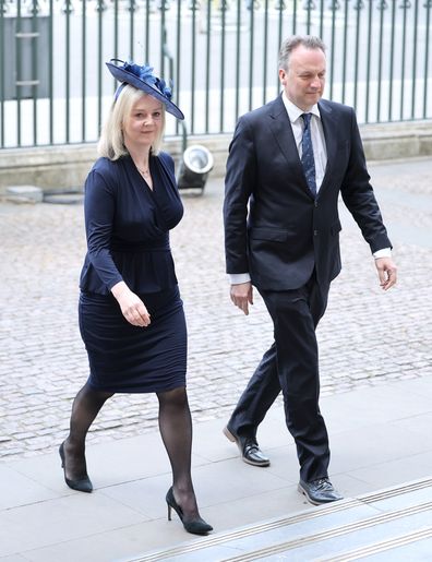Former Prime Minister of the United Kingdom Liz Truss and Hugh O'Leary 