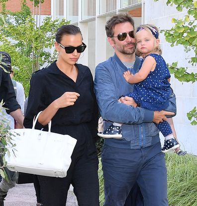 Bradley Cooper, Irina Shayk and daughter Lea 