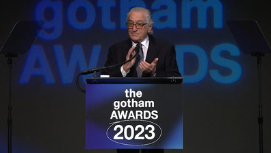 Robert De Niro at the Gotham Awards, introducing the Icon & Creator Tribute to Martin Scorsese's Killers of the Flower Moon