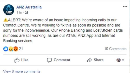 ANZ Bank customers struggling to contact bank due to phone problem