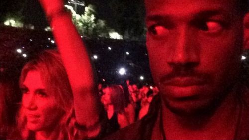 Actor Marlon Wayans called Delta Goodrem "unrhythmic" in a photo he posted on social media. (Supplied)