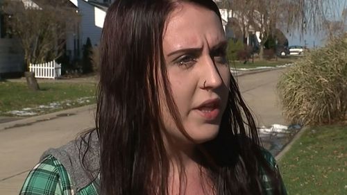 Kayla Sherman went on a terrifying ride when she attempted to stop three teens from fleeing the restaurant where she works.