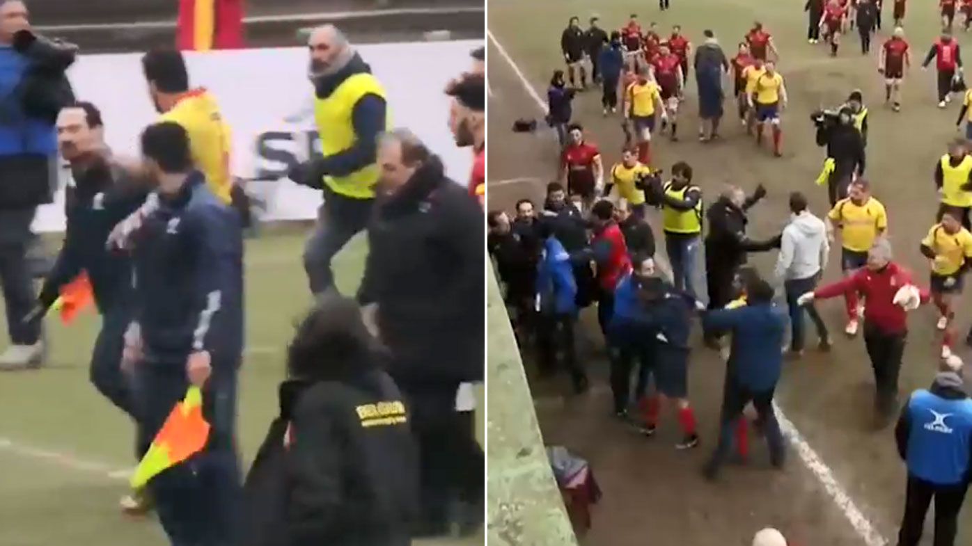 Ugly scenes mar Spain Rugby World Cup qualifier