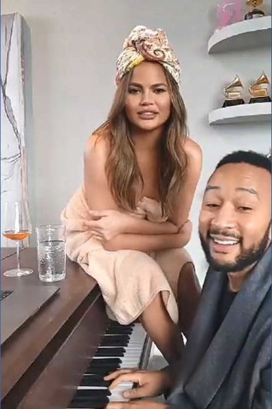 Chrissy Teigen and John Legend put on an Instagram Live show