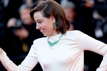 CANNES, FRANCE - MAY 16: Aubrey Plaza attends the &quot;Megalopolis&quot; Red Carpet at the 77th annual Cannes Film Festival at Palais des Festivals on May 16, 2024 in Cannes, France. (Photo by Pascal Le Segretain/Getty Images)