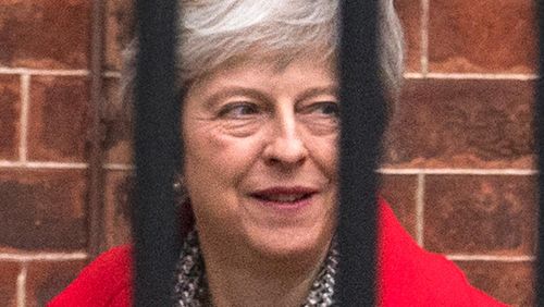 Ms May was on her way to Brussels when the deal came through. 