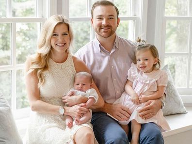 Julie and her husband late Charles with their two kids. 