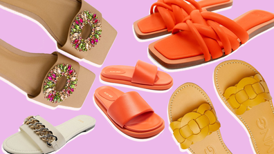 Summer sandals graphic.