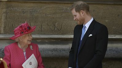 Harry and Queen talking