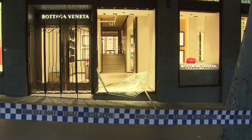 Fashion boutique Bottega Veneta ram-raided in Melbourne's CBD