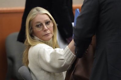 Actor Gwyneth Paltrow looks on before leaving the courtroom, Tuesday, March 21, 2023, in Park City, Utah
