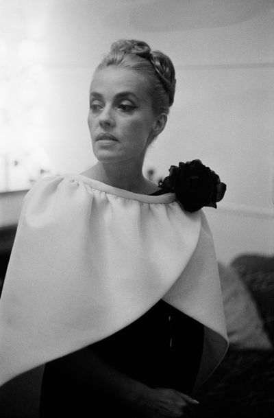 Actress Jeanne Moreau at the Cannes Film Festival in Cannes, France, in May 1962